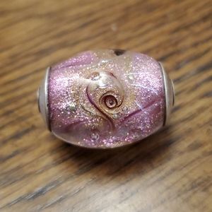 Beautiful handblown glass bead pendant